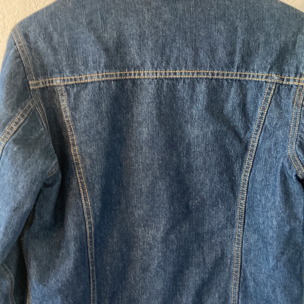 Edwards Lowell Beverly Hills Vintage Jacket With Mink Fur St. Moritz Denim Small - Picture 9 of 12